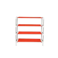 Unbreakable Shoe Rack for Shoe/Clothes/Books Stand Storage/Toys , Red 3 Layer-thumb2