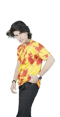 Tie Dye Yellow Orange T-shirt For Mens And Boy;s-thumb2