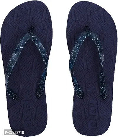 Elegant Blue EVA Self Design Slipper For Women