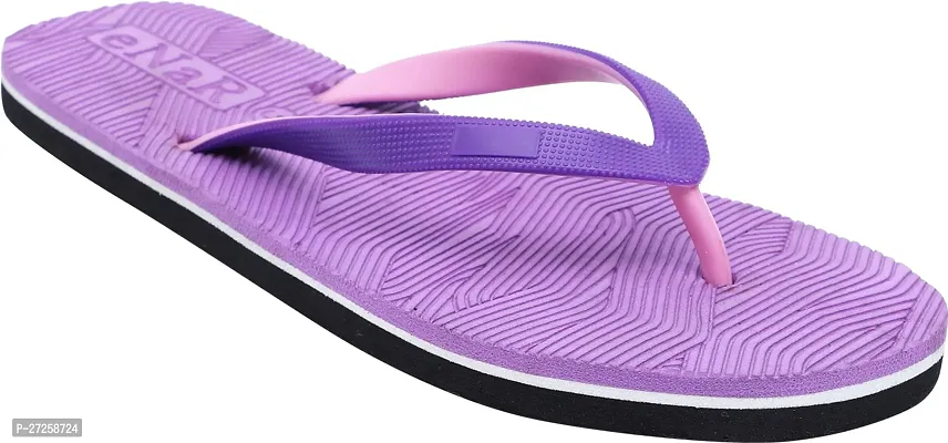 Elegant Purple EVA Self Design Slipper For Women