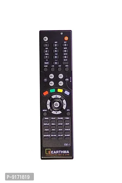 Earthma Universal Remote iON-1 Black for any brand TV, STB And DTH
