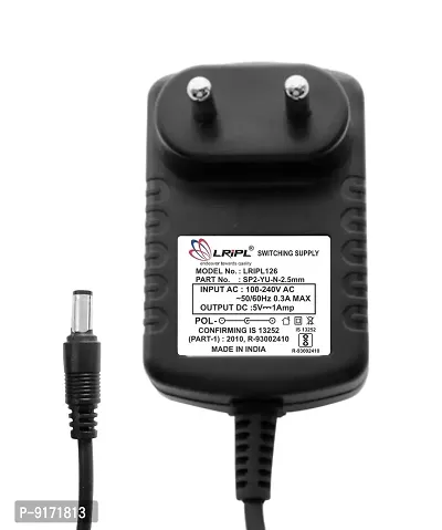 LRIPL126 Power Adapter 5V 1Amp (2.5mm PIN) for SETTOPBOX DTH (In Digital, DEN,HATHWAY, SITI Cable STB)