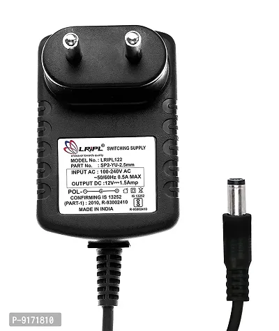 LRIPL122 Power Adapter 12V 1.5Amp (2.5MM PIN) for Security Camara CCTV Alexa Eco Dot-thumb0