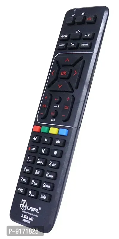 LRIPL DTH Remote with Recording Feature, Works for Airtel DTH Set Top Box Remote (Pairing Required to Sync TV Functions)-thumb2