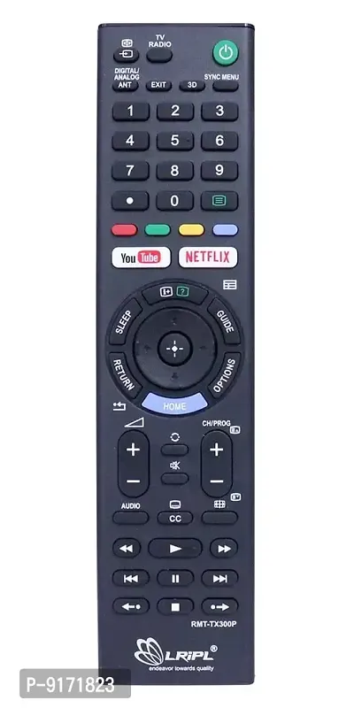 LRIPL Replecement Remote for Sony Bravia Smart LCD LED OLED QLED UHD HD Android TV with Netflix And YouTube Button Black