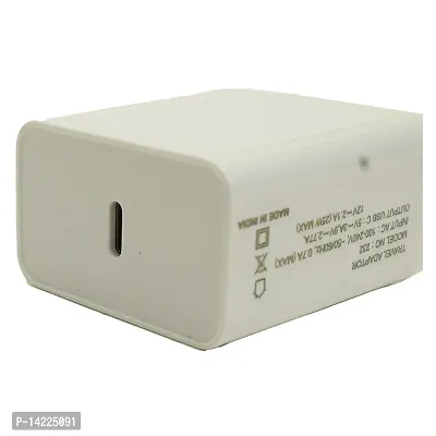 GIZKART PD 25W Mobile Charger for Android phone charger Wall Charger White (Adapter Only)-thumb0