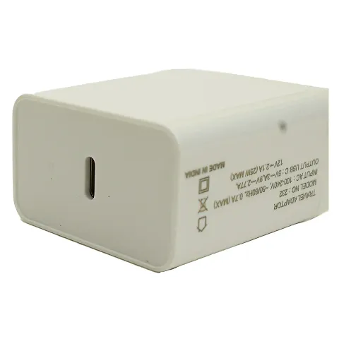 GIZKART PD 25W Mobile Charger for Android phone charger Wall Charger White (Adapter Only)