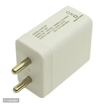 GIZKART PD 25W Mobile Charger for Android phone charger Wall Charger White (Adapter Only)-thumb3