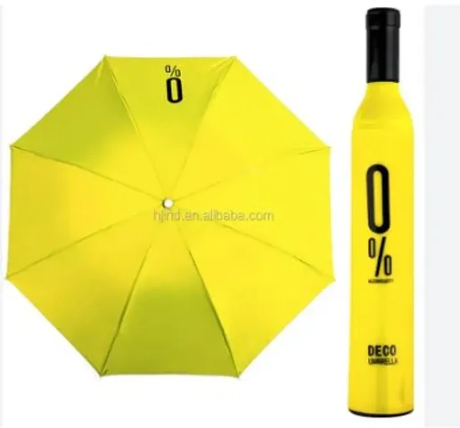 CONNECTWIDE? Fashionable Wine Bottle Shape Umbrella with features of a transformer, this 30 cm Umbrella bottle in a wine shape designed bottle can transform to 110 cm wide & 60cm Height which can cover up an adult perfectly. 1 (Pc).