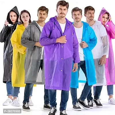 Portable Raincoat for Women and Men (Random colors)-thumb0