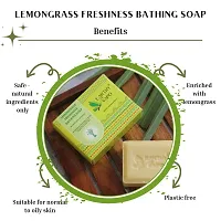 Natural Earthy Sapo Handmade Lemongrass Freshness Bathing Soap,100G, Pack Of 1-thumb3