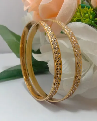 Fancy And Trending Gold Plated Bangles