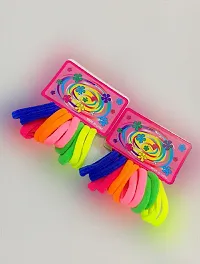 Stylish Elastic Cotton Stretch Multicolour Hair Ties Bands for Women and Girls (48 pcs)-thumb2