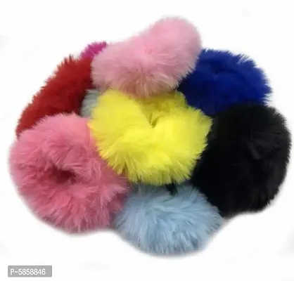 Fur Hair Bands (Pack of 6)