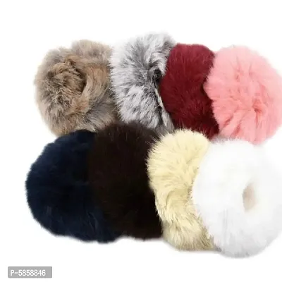 Fur Hair Bands (Pack of 6)-thumb2