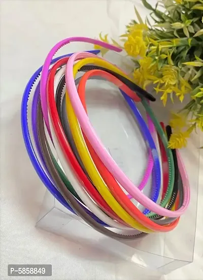 Multicolour Hair Bands (Pack of 12)