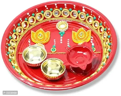 Handmade Decorative Pooja Thali Set