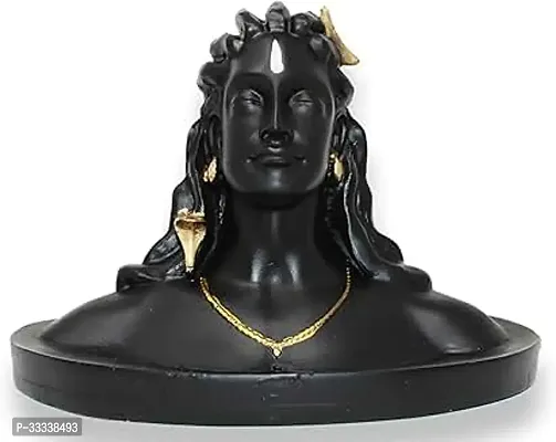 Polyrasin Lord Adiyogi Shiva Statue, Mahadev Murti Home,Office Decor And Car Dash Board-thumb0