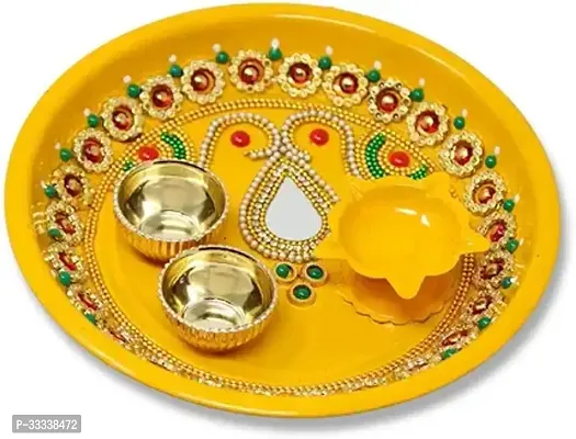 Handmade Decorative Pooja Thali Set