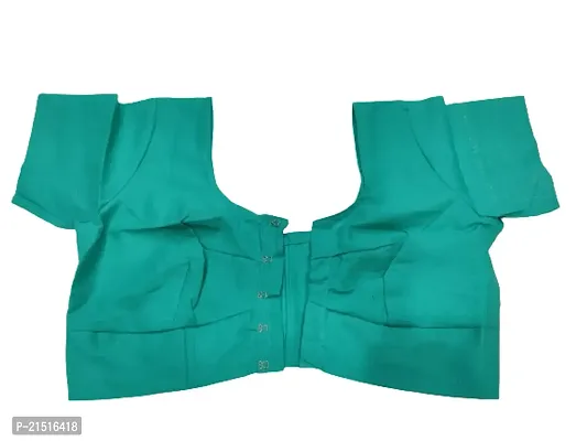 Full Voile Cotton Blouse Sea Green Color (Alterable)-thumb0