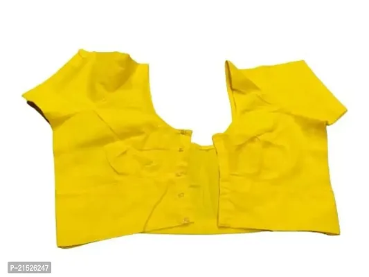 Full Voile Cotton Blouse Yellow Color (Alterable)