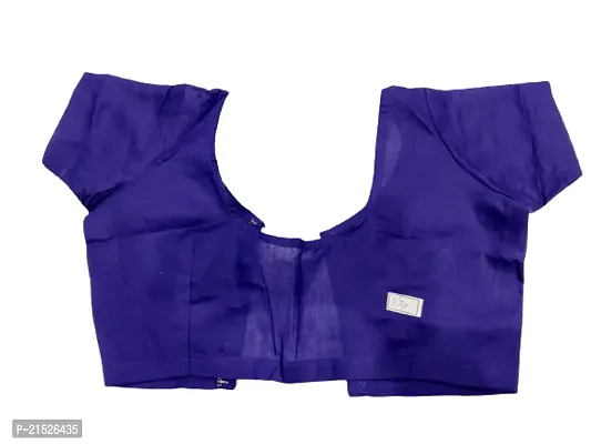 Full Voile Cotton Blouse Violet Color (Alterable)-thumb2