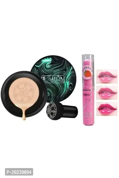 SUNISA Water Beauty and Air CC Cream 100% Foundation and Lip Balm Strawberry-thumb0