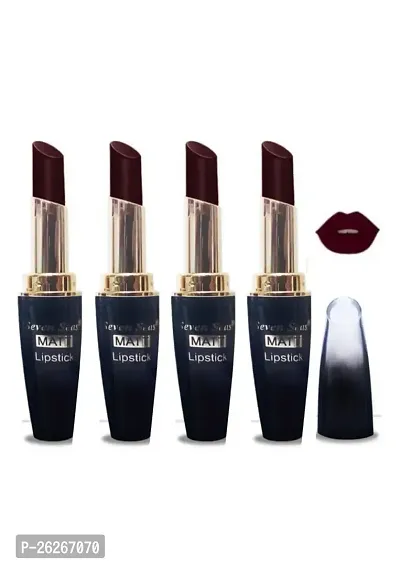 Seven Seas 5G Matte Lipstick Dark Cocoa  Color Pack of 4-thumb0