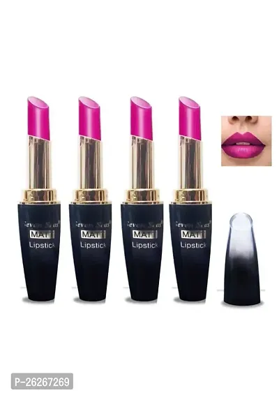 Seven Seas 5G Matte Lipstick Pink Color Pack of 4-thumb0