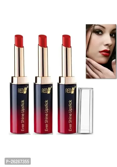 Ever Shine Lipstick Red Color Pack of 3-thumb0