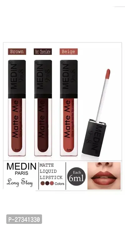 Matte Me Liquid Lipstick, Pack of 3, 6ml-thumb0