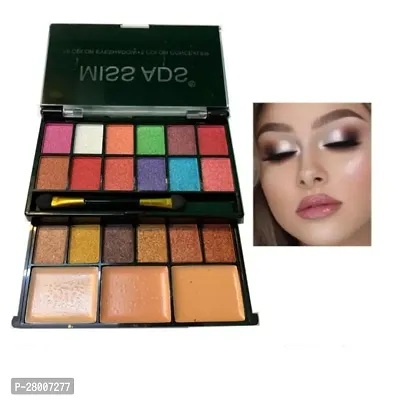 ADS 18 Color Eye Shadow Singing 3 Blushes and With 1 Brushes