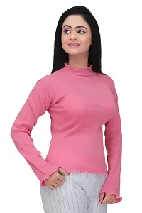 Sarfaraz Dresses Women's Cotton Regular Fit Round Neck Solid Casual Wear Sweater Top-thumb4