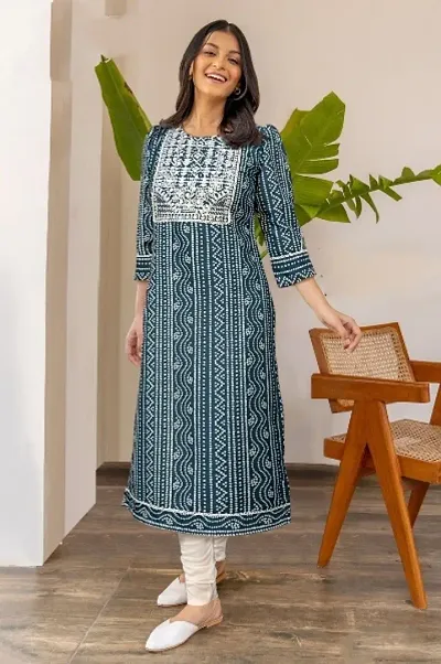 Fancy Rayon Kurta Set For Women