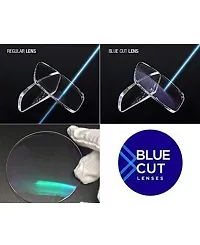 Zaveri Optic Blue Ray Blue Block UV Protection Glasses Eye Protection Anti Glare Zero power Black Frame size 48 12 140-thumb4