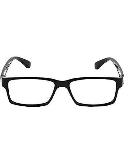 Zaveri Optic Blue Cut Blue Ray Anti Glare UV Protection Glasses Zero Power For Men and Women Full Black Frame size 48/17/140