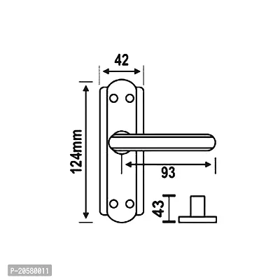 ZTXON 7 , 5 Inch Heavy Duty Mortise Door Lock With Bathroom Door Lock for Bedroom, Living Room, Main Door, Antique Brass Finish With All Screw And Cram | 3 Keys | 6 Lever Double Stage Lockset , Keyles-thumb2