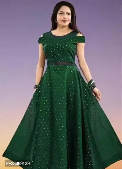 Stylish Satin Dress For Women-thumb0