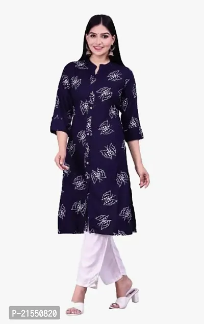 Women Cotton Embroided Kurti-thumb0