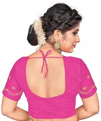 Beautiful Embroidered Net Sari-thumb2