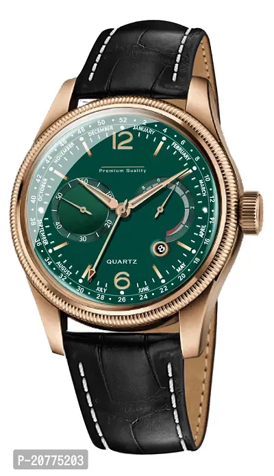 Stylish Green Synthetic Analog Watches For Men