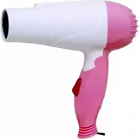 Professional Dryer NV-1290 Hair Dryer With 2 Speed Control For WOMEN and MEN, Electric Foldable Hair Dryer 1000 Watts pink/blue-thumb3