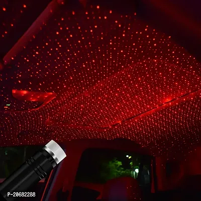 Car Light Star Projector Lights, USB Portable Adjustable Flexible Interior Car Red Night Lamp Decorations with Romantic Galaxy Atmosphere fit Car, Ceiling, Bedroom for Party-thumb4