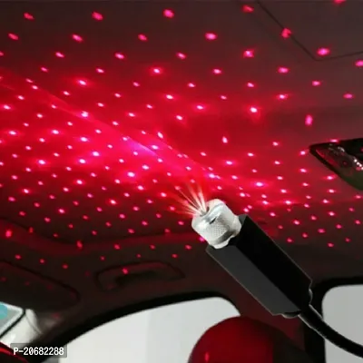 Car Light Star Projector Lights, USB Portable Adjustable Flexible Interior Car Red Night Lamp Decorations with Romantic Galaxy Atmosphere fit Car, Ceiling, Bedroom for Party-thumb5