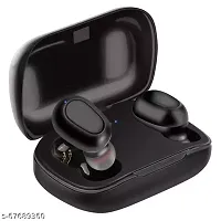 TWS L21 Wireless High Bass Bluetooth Headset  (Black, In the Ear)-thumb1