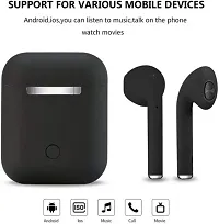 Inpods i12 Bluetooth V5.0 earbuds wireless Bluetooth headset Bluetooth Headset  (Black, True Wireless)-thumb3