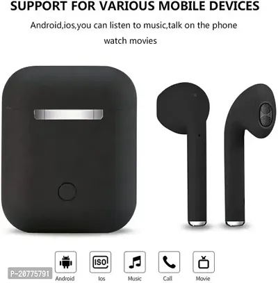 Inpods i12 Bluetooth V5.0 earbuds wireless Bluetooth headset Bluetooth Headset  (Black, True Wireless)-thumb4