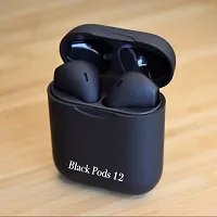 Inpods i12 Bluetooth V5.0 earbuds wireless Bluetooth headset Bluetooth Headset  (Black, True Wireless)-thumb2