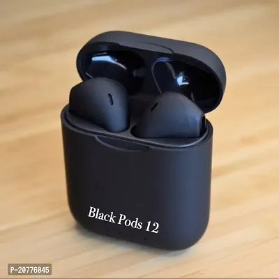 Inpods i12 Bluetooth V5.0 earbuds wireless Bluetooth headset Bluetooth Headset  (Black, True Wireless)-thumb3