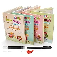 Magic Book for Kids (4 Book + 5 Refill) Calligraphy Books for Kids, Sank Magic Practice Copy Book for Kids, Magical Book for Kids Writing, Magic Writing Book for Kids, Magic Practice Book, Sank-thumb3